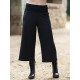 Pantalones 3/4 viscosa negros