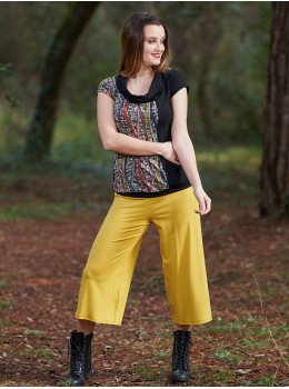 Pantalones 3/4 mostaza