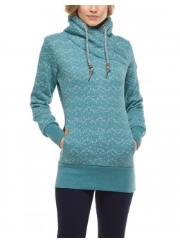 Sudadera neska print petrol