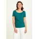 Camiseta algodón orgánico liso redondo tidepool