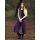 Pantalones 3/4 viscosa morado