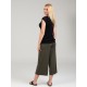 Pantalons 3/4 viscosa caqui