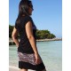 Camiseta m/c coll rodó negra estampat up