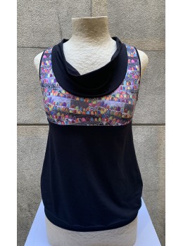 Camiseta tiras cuello colores