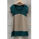 Vestido m.corta verde