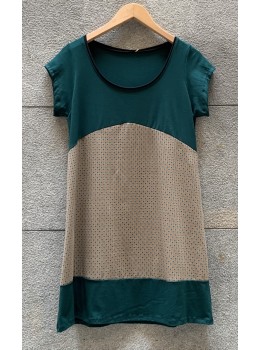 Vestido m.corta verde