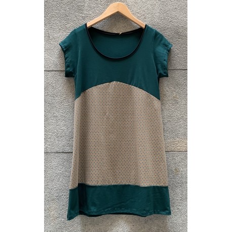 Vestido m.corta verde