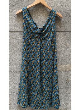 Vestido doble nudo azul