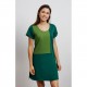 Vestido combi verdes