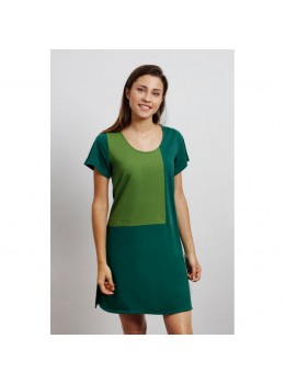 Vestit combi verds