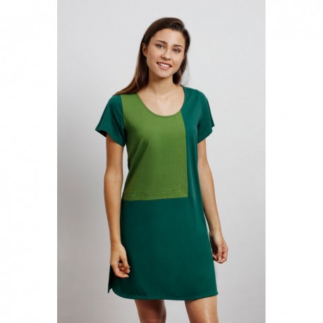 Vestido combi verdes