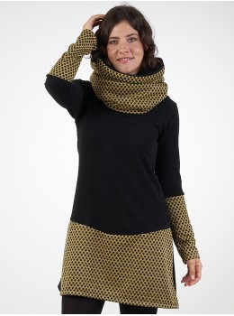Cuello doble amarillo caqui