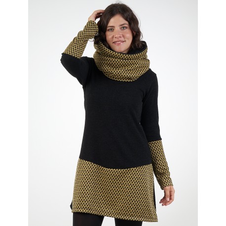 Cuello doble amarillo caqui