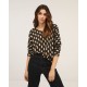 Jersey de punto cuello barca print