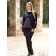 Sudadera unisex pixel turquesa