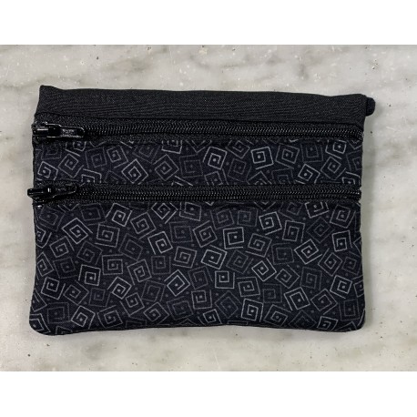 Monedero duo negro abstract