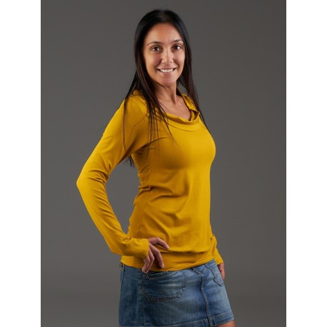 Camiseta mostaza