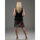 Falda negra abstract