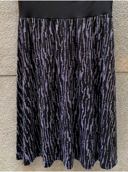 Faldilla viscosa 3/4 negra topus