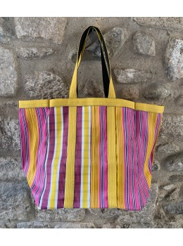Bolso multifuncional amarillo fucsia