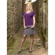 Falda micro lila