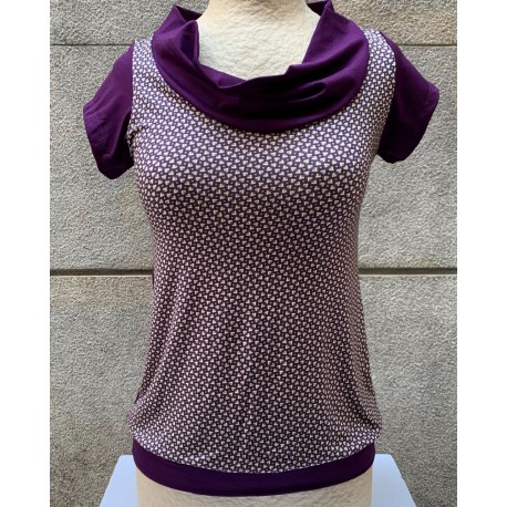 Camiseta m/c coll micro lila