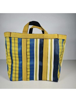 Bolso de mano amarillo azul