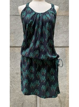 Vestido espalda nudo negro