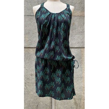 Vestido espalda nudo negro