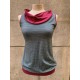 Camiseta tiras cuello micro fresa