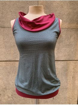 Camiseta tiras cuello micro fresa