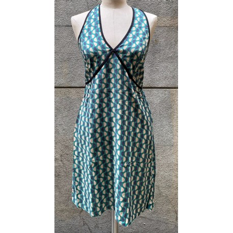 Vestido nudo cuello waves