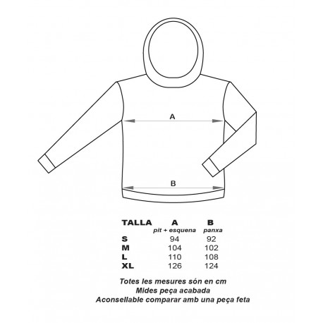Sudadera unisex capucha mostaza 