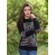 Chaqueta jacquard multicolor