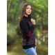 Chaqueta jacquard burdeos