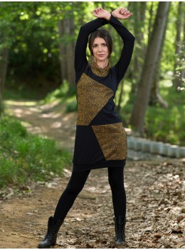 Vestit pitxi abstract groc