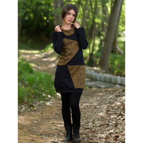 Vestido pichi abstract amarillo