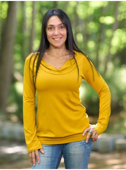 Camiseta mostaza