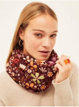 Cuello doble floral