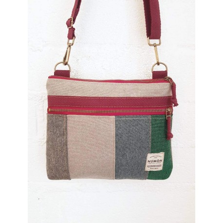 Bolso collage print gris