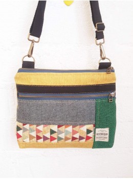 Bolso collage print mostassa