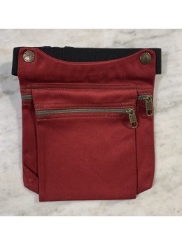 Riñonera doble rojiza