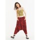 Pantalones tobillo rojo