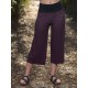 Pantalones 3/4 viscosa abstract morado