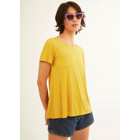 Camiseta easy mustard blue