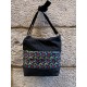 Bolso negra fulles