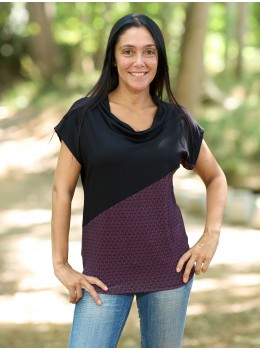 Camiseta abstract lila