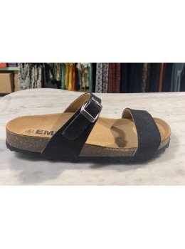 Sandàlia pell girada 8077 negra