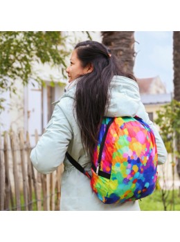 Mochila plegable multicolor