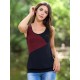 Camiseta tiras abstract rojo